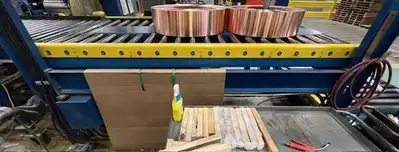 6,000# x 60" K&S Banding Line Stacker