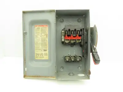 Square D H362N Fused Safety Disconnect Switch 60A 600VAC 600VDC 3 Pole