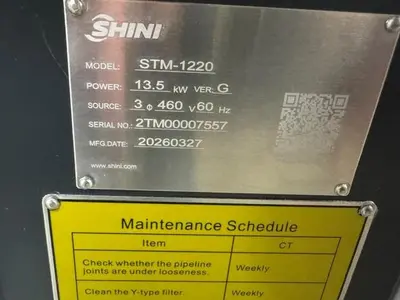 Used 2026 SHINI STM-1220-O Temperature Controls Massachusetts US | Absolute Machinery #1310226