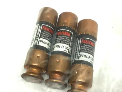 USED BUSSMANN FUSETRON DUAL-ELEMENT TIME DELAY FUSE