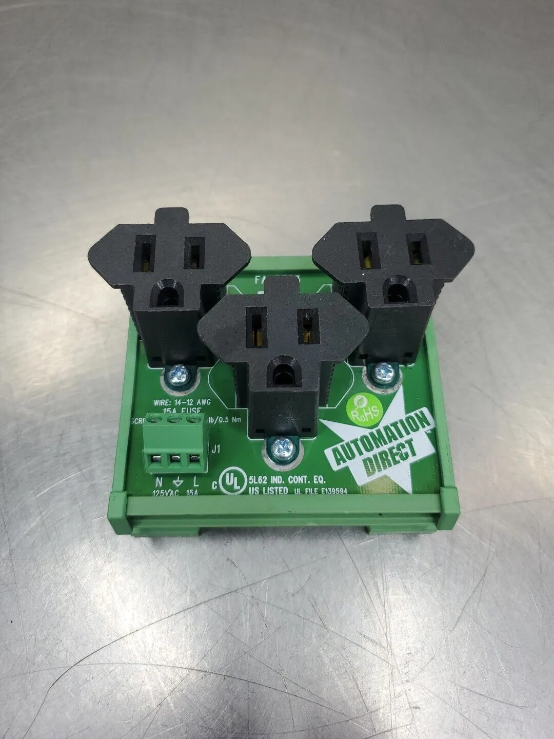 FACTS ENGINEERING FA-REC3 Outlet Module, 125VAC 15A 4D-03
