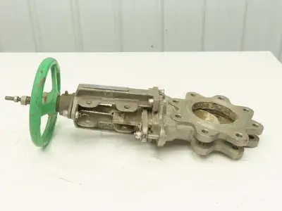Tyco Rovalve S17D04-MH-X 4" Stainless Knife Gate Valve Rising Stem 150 PSI
