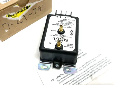 USED SETRA DIFFERENTIAL PRESSURE TRANSMITTER 0-2.5" WC RANGE