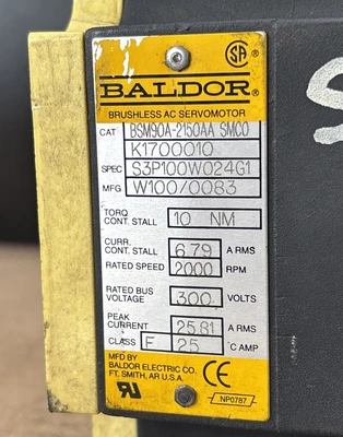 Used BALDOR BSM90A-2150AA Servo Motors Indiana US | J&J Industrial Supply #1481565