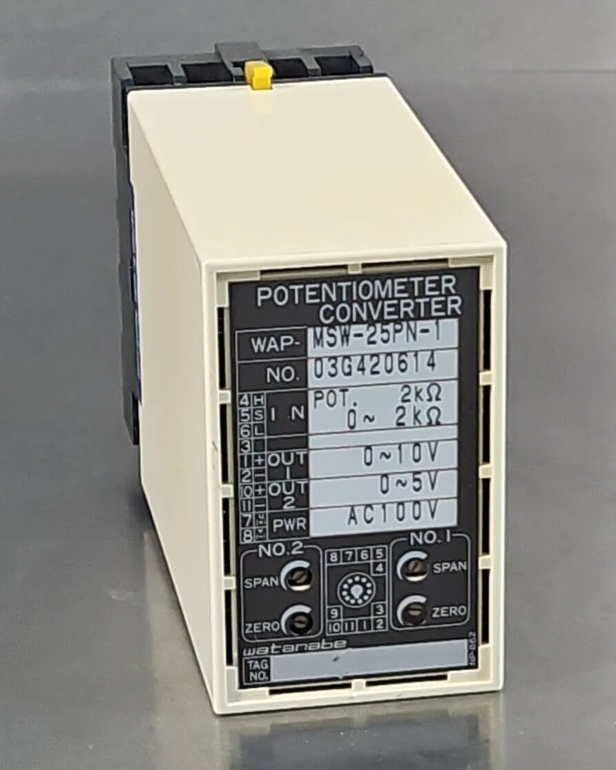Watanabe WSW-25PN-1 POTENTIOMETER CONVERTER. 4C-22