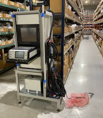 USED ZELTWANGER ZEDFLEX RACK MOUNTED LEAK TESTING SYSTEM ZEDBASE+, INFICON XL3000