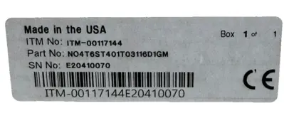 NEW FORTRESS NO4T6ST401T03116D1GM SAFETY INTERLOCK SWITCH