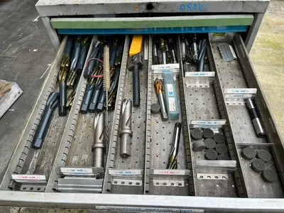 USED MILLING MATERIAL/ FREESMATERIAAL / MAHLGERÄTE APART OR WHOLE CABINET/ NEW NEW NEW