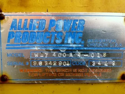 USED Allied Power Products W17-400A4-018