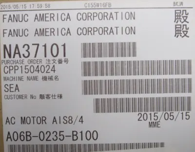 NEW FANUC A06B-0235-B100 SERVO MOTOR A06B0235B100