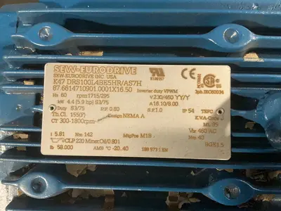 Used SEWEURODRIVE K47 DRS100L4BE5HR/AS7H Motors (misc) Ohio US | HGR 24 #1744351
