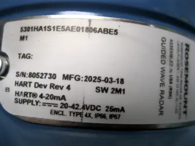 NEW Rosemount 5301 HA1S1E5AE01806ABE5M1