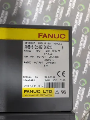 Fanuc A06B-6102-H215#H520 Spindle Amplifier Module Damaged Vent Used