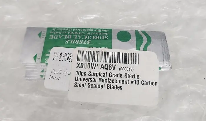 X000WYAQ8V SURGICAL GRADE STERILE UNIVERSAL REPLACEMENT #10 CARBON STEEL SCALPEL BLADES