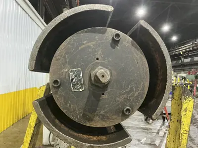 30,000 LBS X 36" PERFECTO COIL FEED LINE, COIL REEL UNCOILER & STRAIGHTENER: YOBRO #24871