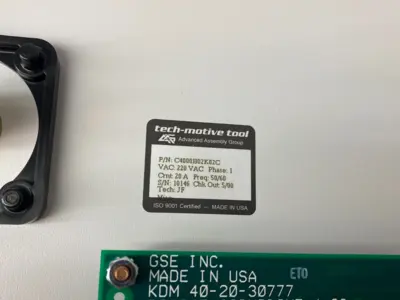 USED TECH-MOTIVE TOOL CS4000 TORQUE TOOL CONTROLLER