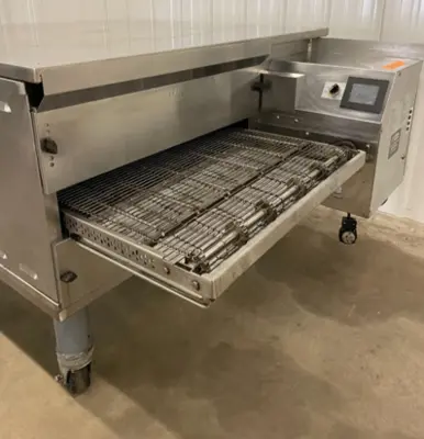 182-0062 2021 Middleby Marshall PS638G Single Natural Gas Conveyor Oven on Caste