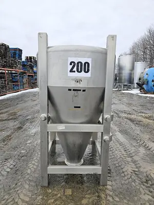 Used 310 Gallon Tank (Tote), Stainless Steel