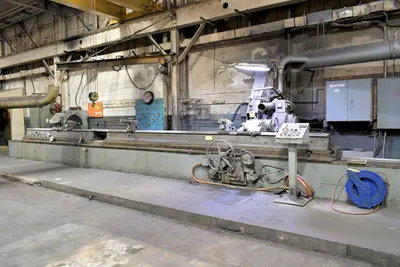 24" SWING x 372" LONG (31' CAPACITY) CINCINNATI CYLINDRICAL GRINDER / POLISHING MACHINE: YOBRO #24067