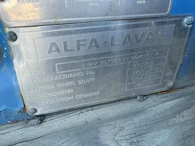 USED DELAVAL BRPX-207SGV-39-60/4183-4
