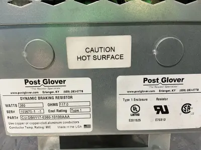 Used POST GLOVER CUDB0117036010100AAA Resistors Ohio US | HGR 24 #1547184
