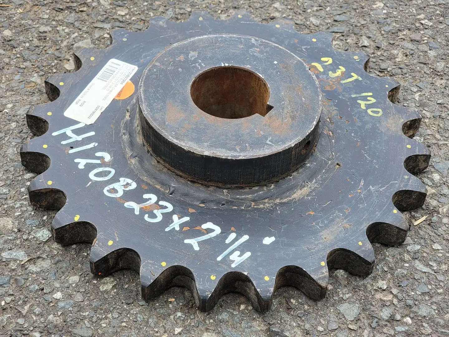 Roller Chain Sprocket H120B23204, Size 120, 23 Teeth