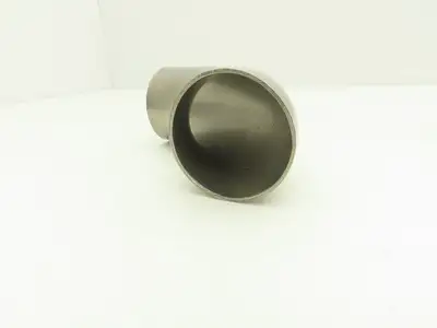 BW-200-90 2" OD Butt Weld Vacuum 90° Elbow SS Tumble Finish A = 3" Lot of 8