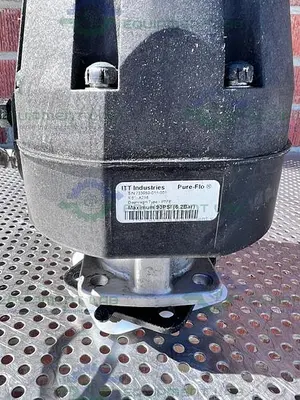USED ITT PURE-FLO A216  DIAPHRAGM STAINLESS STEEL VALVE 1.5" W/ ASCO VALVE POSITIONER
