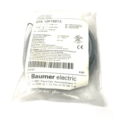 NEW BAUMER SPECIAL VERSION INDUCTIVE SENSOR 2MM PNP 10-30VDC