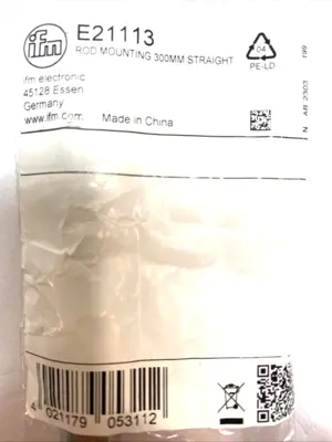 USED IFM 300 MM STAINLESS STEEL SENSOR MOUNTING ROD
