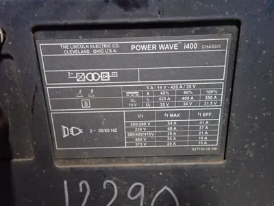 USED LINCOLN ELECTRIC POWER WAVE I400