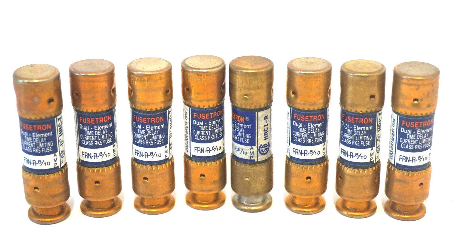 8 NEW FUSETRON FRN-R-8/10 FUSES FRNR810