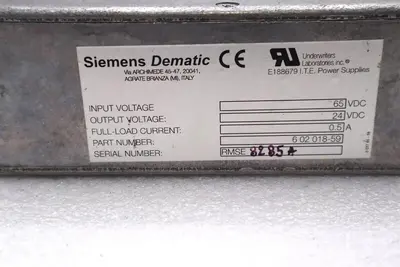 SIEMENS DEMATIC POWER SUPPLIES TRANSFORMER #L-373