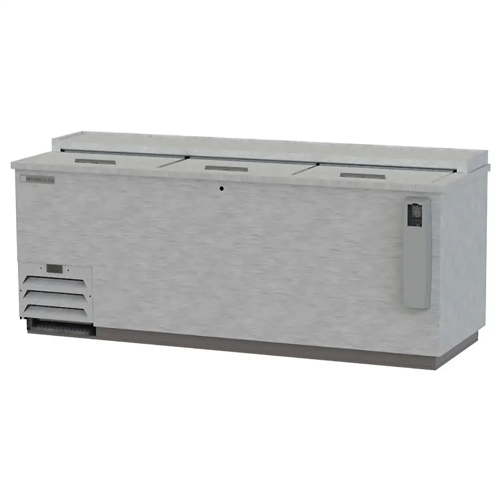 Beverage-Air DW79HC-S-29 80" Forced Air Bottle Cooler - Holds (32) 12 Oz Bottle Cases, Bottle Opener, 115v
