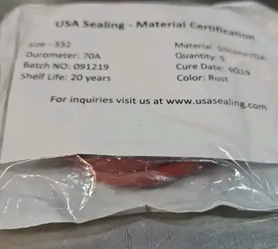 USA Sealing ZUSAS70FDA332 Silicone O-Ring Loc5D24