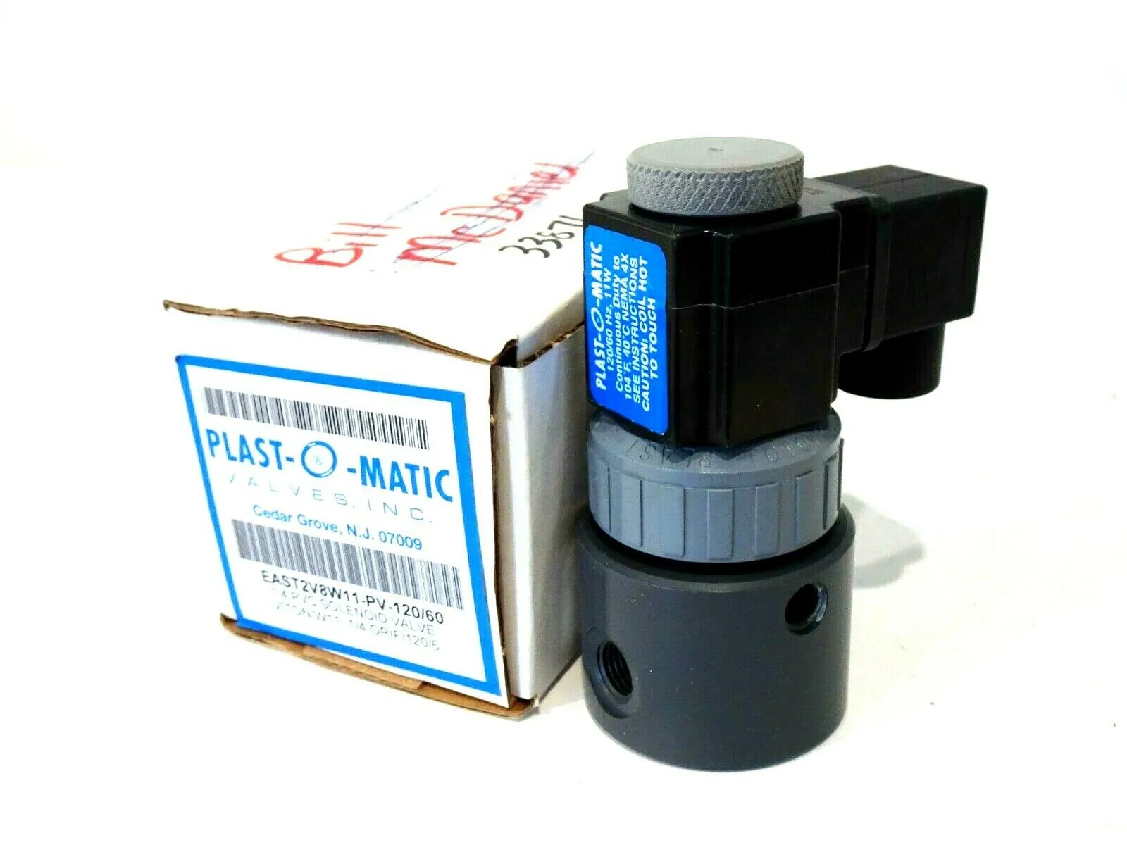 NEW PLAST-O-MATIC EAST2V8W11-PV-120 /60 SOLENOID VALVE EAST2V8W11PV12060