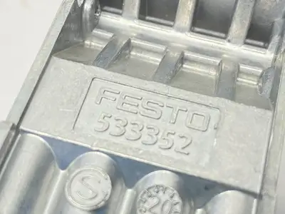 Used FESTO SUB-BASE 533352 W/ 1/4" PUSH-IN FITTINGS Solenoid Valves Michigan US | Maverick Industrial Sales #1092176