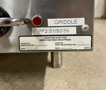 182-0180 Vulcan Electric 48" Griddle
