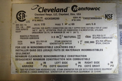 USED Cleveland 42CKGM200
