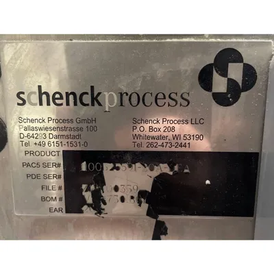Used Schenck Process Belt Weighfeeder Weigh Belt Loss in Weight Feeder