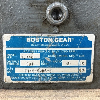 New | in-Stock Boston Gear F715-5-B5-J Gearboxes Indiana US | J&J Industrial Supply #1539971