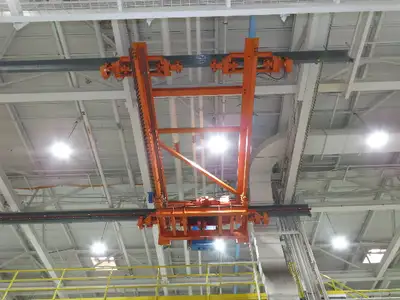 Acco Wright 7.5 Ton Double Girder Underhung Bridge Crane 18' 3" Span Work Rated