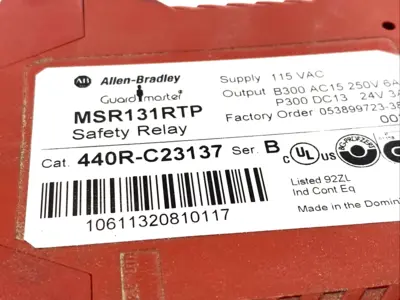 USED ALLEN BRADLEY 440R-C23137, MSR131RTP