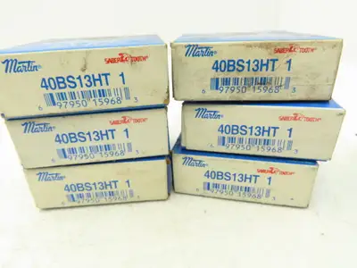 Martin 40BS13HT Saber Sprocket 1" Finished Bore 13-Teeth Lot of 7