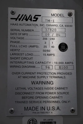 USED HAAS TM-1
