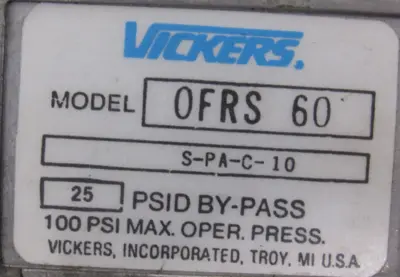 NEW VICKERS 0FRS-60 FILTER 0FRS-60-S-PA-C-10 0FRS60 941107