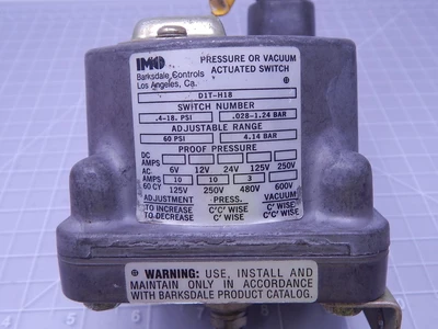 Used IMO _UNKNOWN_ Pressure Switches | OCO Industrial #1673318