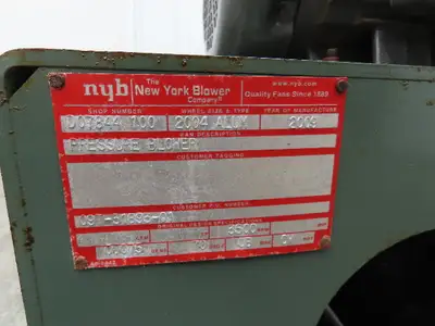 Used NEW YORK BLOWER _UNKNOWN_ Blowers Indiana US | Arrow Industrial #1366721