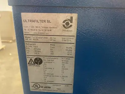 USED LAUDA DONALDSON ULTRAFILTER UC-0140SP 6-TON AIR COOLED CHILLER