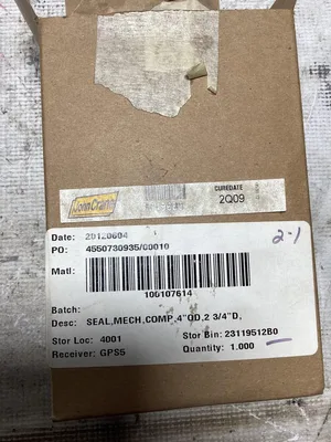 John Crane FSD-3020 1A BB Mechanical Seal; 4″ Compression; M49683 -NIB